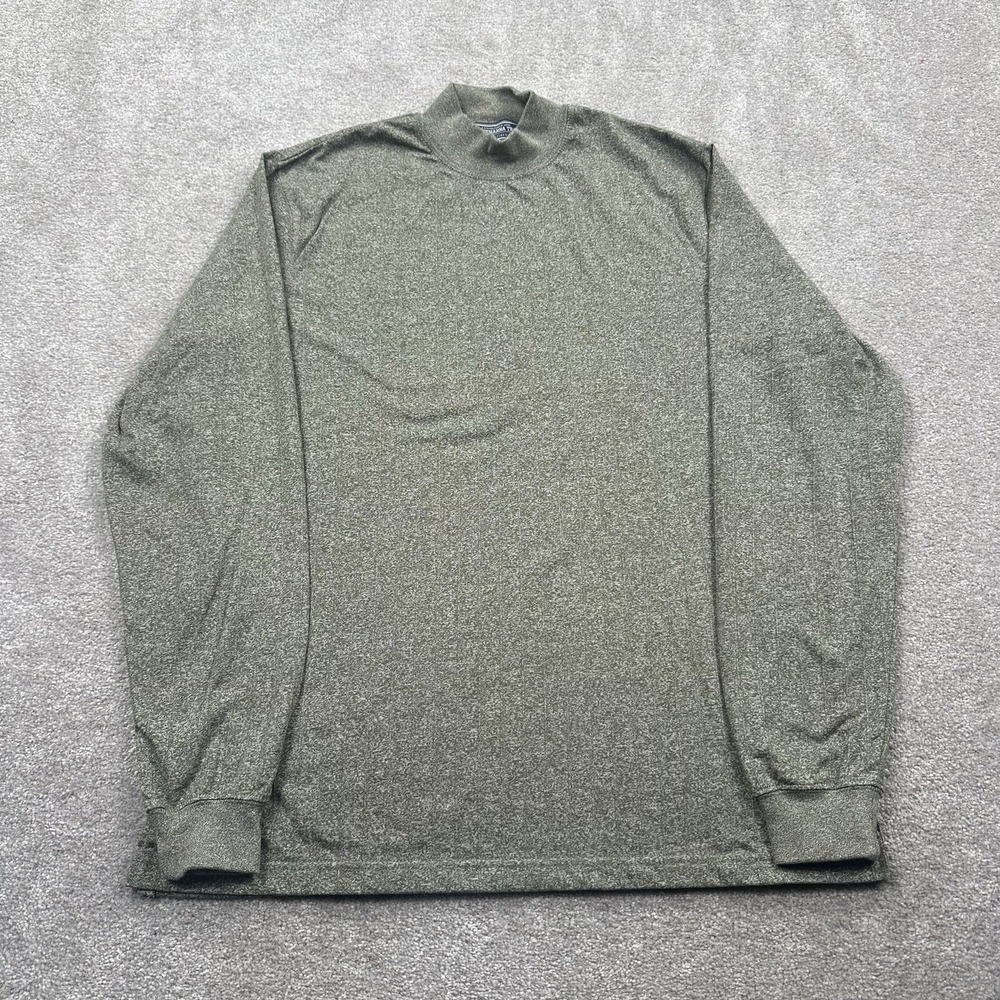 Susquehanna Trail Mock Neck Sweater Size M Green Long Sleeve
